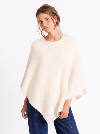 Jean Paul Femme - Hanne poncho - Dame - Hvit - Tilbehør - ONESIZE