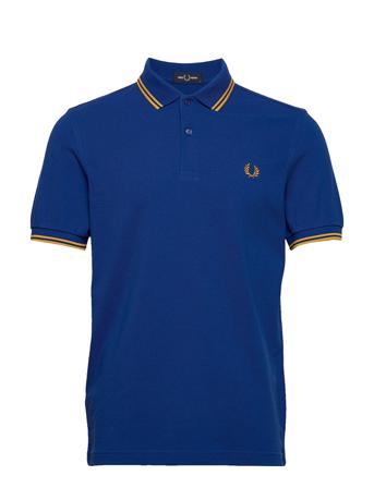 Twin Tipped Fp Shirt Polos Short-sleeved Blå Fred Perry