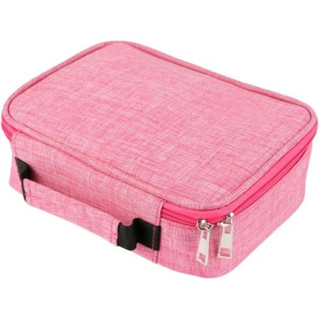 72 rum Multifunktionelt penalhus med stor kapacitet penalhus omslag farvet penholder organizer skoletaske pink