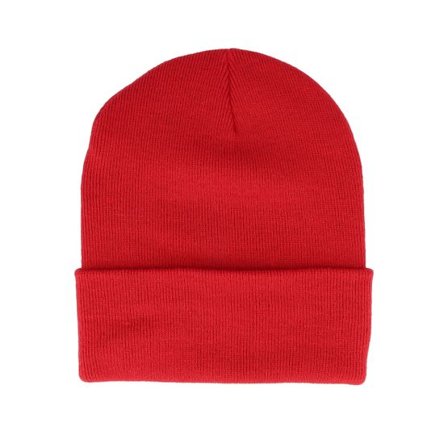 Beechfield - Röd cuff Beanie - Classic Red Original Deep Cuff @ Hatstore