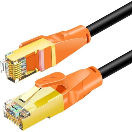 Cat8 Ethernet-kaapeli 2m/6ft, Ovagyeng 26awg Cat 8 Lan-verkkokaapeli 40gbps 2000mhz Nopea Gigabit Ammattimainen Premium Sftp Int
