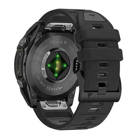 22 mm urrem til Garmin Fenix 8 47 mm/ Fenix E 47 mm/ Quatix 7 Pro Universal silikone rem [DB]