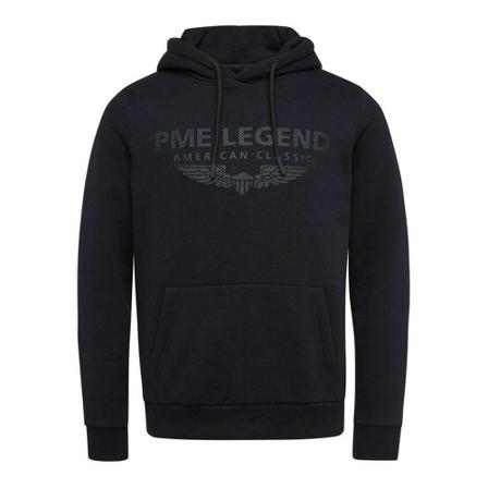 PME Legend Hooded soft brushed fleece black , Zwart , Heren , Maat: 3XL Hoodies & sweatvesten