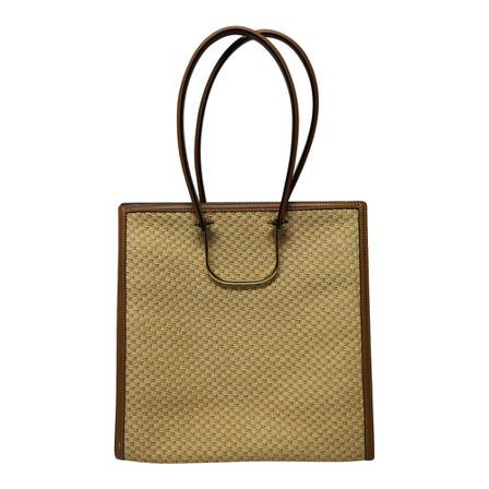 Alexander McQueen Pre-owned The Tall Story Tas in Calfskin Leather , Bruin , Dames , Maat: ONE Size Vintage Tassen