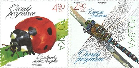 Polen - Nyttige Insekter - Postfrisk sæt 2v
