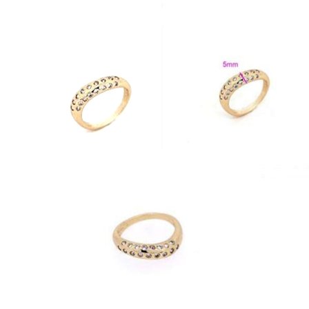 18K Guldfyllda Guld gulddoublé Filled CZ Ring