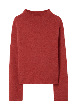 Filippa K Mika Yak Funnelneck Sweater Stickat Dam Röd XS