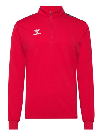 Hummel Hmlauthentic Half Zip Sweat - Red - XL