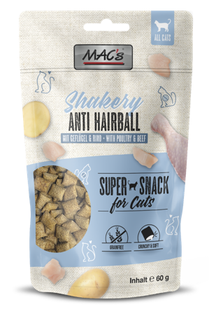 Mac's Shakery Antihårball 60g - Kattegodbit