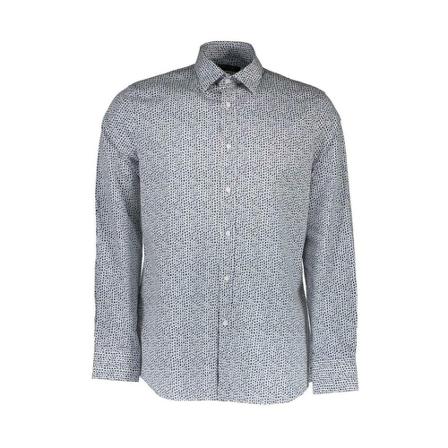 Guess, Long Sleeve Shirt Wit, Heren, Maat:M,Katoen