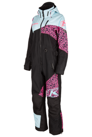 Monosuit Klim Shredsa Dame Krystallblå/Knockout Rosa XL