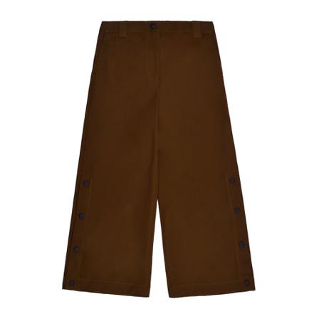 Msgm, Wide Trousers Brązowy, Kobieta, Rozmiar: S