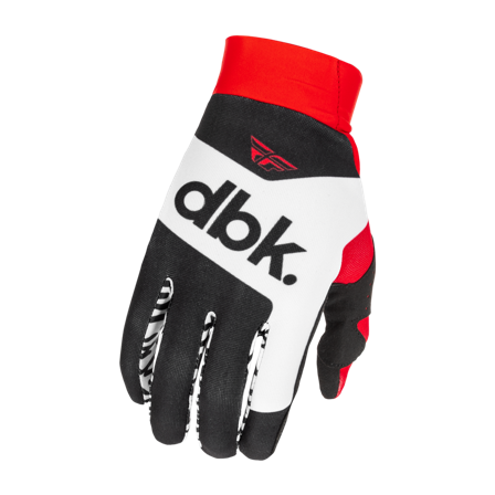 Crosshandschuhe FLY Racing Pro Lite DBK V26 Schwarz/Weiß/Rot M