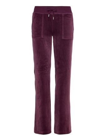 Juicy Couture Del Ray Pocketed Pant - Burgundy - S