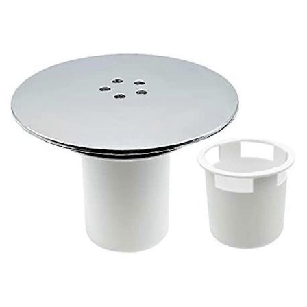 Bruseafløb, 90 mm/115 mm bruseafløb, udskiftning af bruseafløbssifon, universelt bruseafløbsdæksel, krom bruseafløbsdæksel, hurtigt flow.