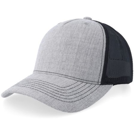 Equip - Grå trucker Keps - Heather Grey/Black Mid A-frame Trucker @ Hatstore