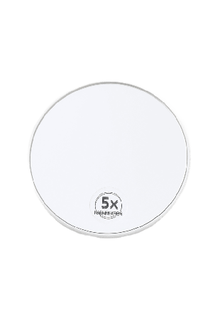 Skir Spegel med sugkopp small, 5x Sminkverktyg & tillbehör Unisex Vit SMALL