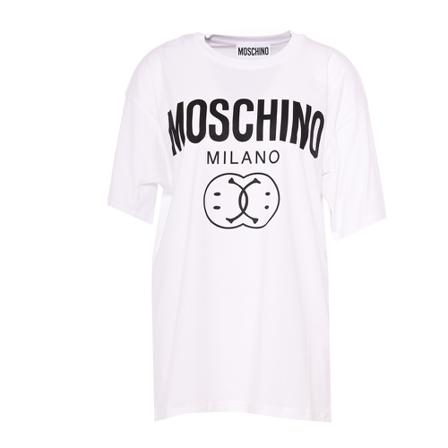 Moschino, T-Shirts Wit, Dames, Maat:M