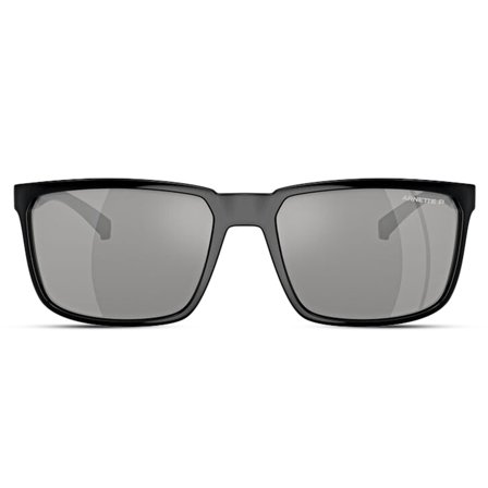 Lunettes de soleil polarisées grises à monture en forme de D | Arnette 0AN4251 pour hommes - Lunettes de soleil polarisantes