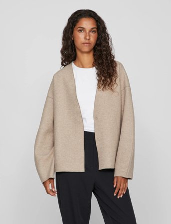 Vila Vijuice Loose L/S Jacket - Noos - Beige - 40