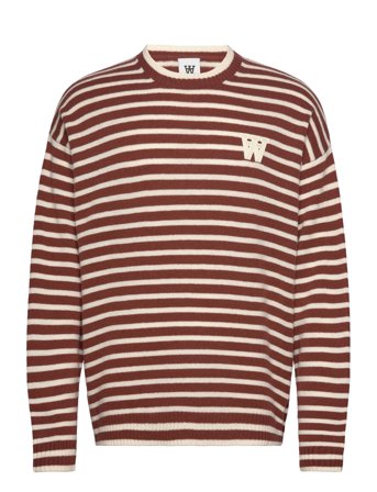 WOOD WOOD Wwtya Striped Oversized Jumper - Brown - XL