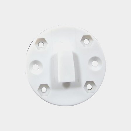 Beslag til fast montering Nuova Rade Store-All Fixed Mount Support Base, Ø6 cm x 4.5 cm, hvid