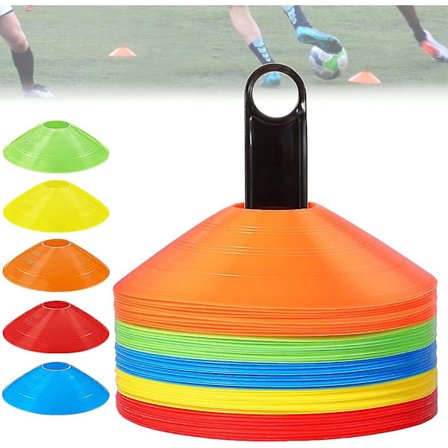 Pro Disc Kjegler (sett med 50), Fotballkjegler med Holder, Agility