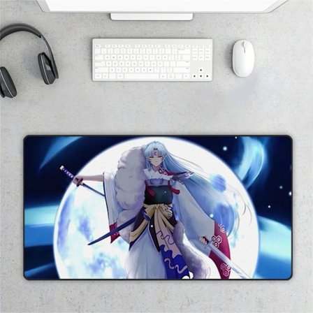 Skrivbordsunderlägg Multifunktionell Vattentät Stor Tangentbordsmatta med Anime-tecknade mönster för Kontorsspel Hem [CMP577] Ca. 80x30cm / 