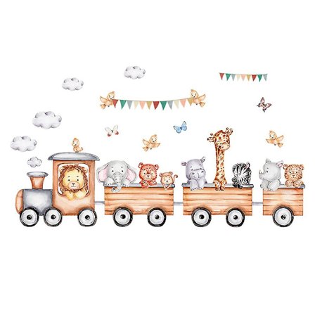 Dyr Tog Skyer Fugle Sommerfugle Vægklistermærke-Vægdekoration til Stue Soveværelse Vægklistermærke