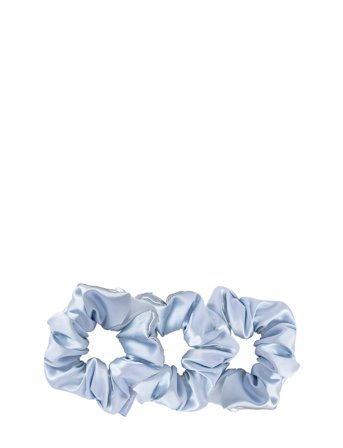 Cloud & Glow Silk Scrunchies 4 Cm Sky Blue - Blue - 4 CM