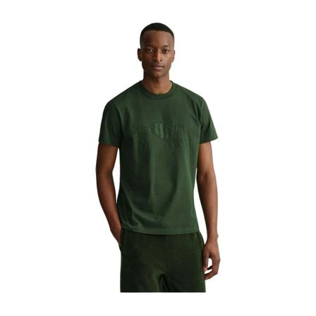 Gant T-Shirt Storm grön, Herr, Herr, Storlek: L
