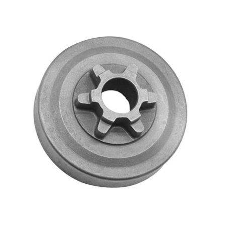 Kytkinrumpu 6-hampainen hammaspyörä vanteen neulalaakeriin moottorisahan varaosatyökalun osien vaihtopyörän rumpuun