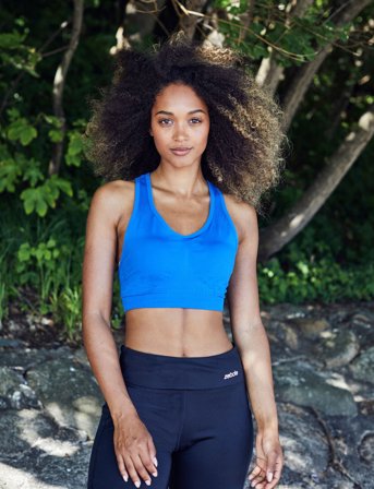 ZEBDIA Sports Bra - Blue - XL