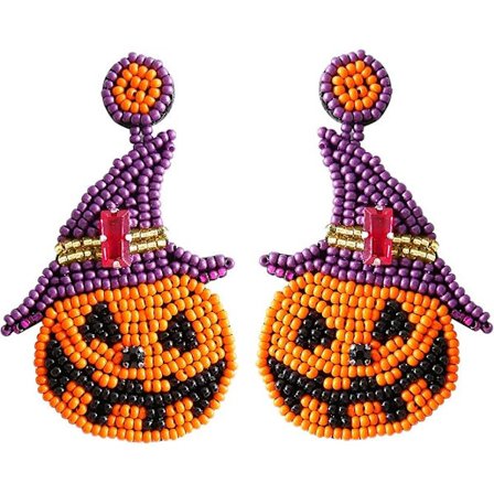 Boho-örhängen med tofsar i 2024 års stil - Handgjorda örhängen med pärlor och 18K guldpläterade örkrokar för kvinnor