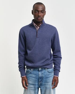 GANT - Collegegenser med høy hals og glidelås - Herre - XS