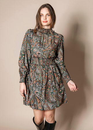 MISSMAYA - Adrienne Dress Autumn Green - S