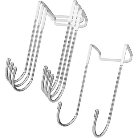 Dusjkroker - 4-pak doble dørkroker, baderomshåndkle dusjkroker