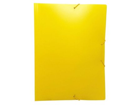 Gummibandsmapp plast A4 gul - Lyreco - Kontorsmaterial - Mappar och plastfickor - Gummibandsmappar 3-klaff - Plast
