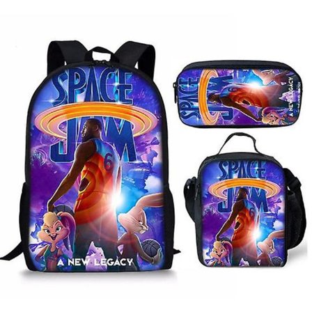 Ny ankomst fotbollsstjärna Lionel Messi tryckt skolväska eller portfölj eller pennväska eller tredelad ryggsäck studenter-E