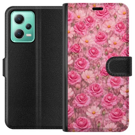Yhteensopiva Lompakkokotelo Xiaomi Redmi Note 12 Petal Reverie Blush Rose