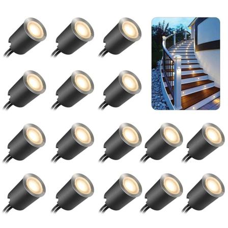 10 LED-upotusvalaisimen sarja ulkokäyttöön, IP67-vedenkestävä, wit