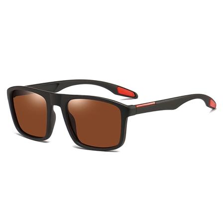 Utendørs polariserte solbriller Unisex svart innfatning Herre Dame UV400 A8