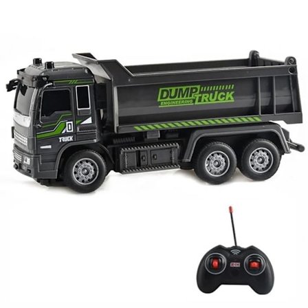 4CH Fjernstyret Dumper til Børn 1:32 Skala Ingeniørlegetøj Trådløse Elektriske Byggekøretøjer