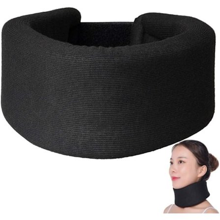 Halskrave, halsstøtte blød og justerbar cervikal krave til smertelindring, hvile, skulder og knogleafslapning