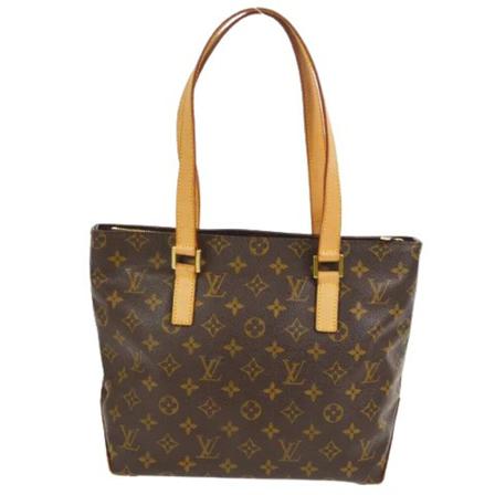 Louis Vuitton Vintage, Pre-owned Cabas Piano Monogram Tote Bag Bruin, Dames, Maat:ONE Size,leer