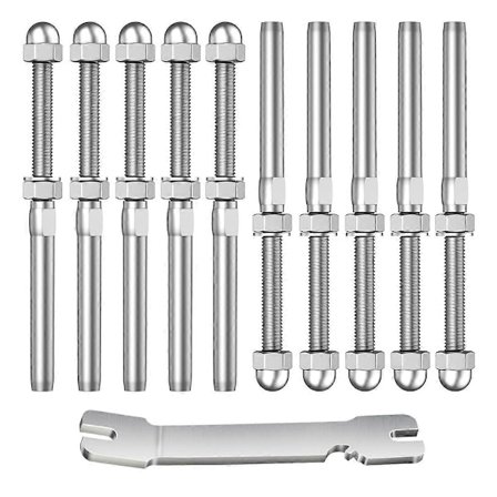 Rostfri ståltrådskontakt, monteringsskydd, muttertyp