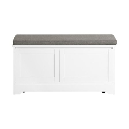 SoBuy hvid skohylde med 2 doors 35.99x89.99x43.99cm, moderne FSR136-W