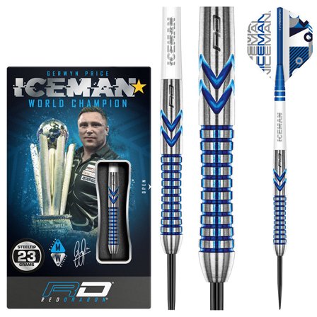 Red Dragon Darts Gerwyn Price Iceman Contour Steel Tip Darts 23g
