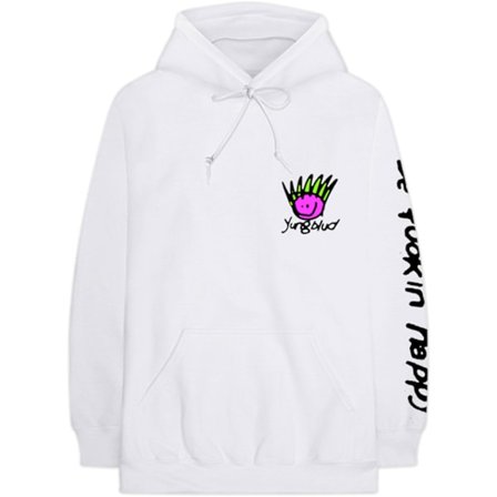 Yungblud Unisex Vuxen Ansikte Hoodie XXS Vit