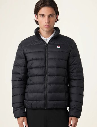 FILA Milano Regular Thin Puffer Jacket - Black - M